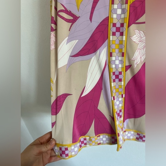 Emilio Pucci Pink and Yellow Print Skirt, size 8 - Picture 6 of 9